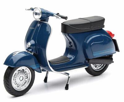 NEWRAY DIE CAST MODEL VESPA 125 PRIMAVERA ET3, METALLIC BLUE, SCALE 1:12