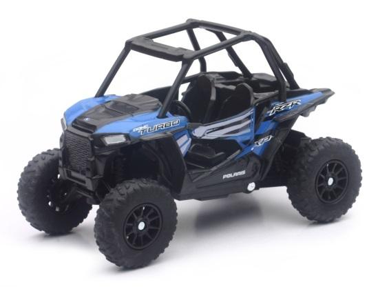 NEWRAY DIE CAST MODEL POLARIS RZR XP1000 EPS, BLUE AND BLACK, SCALE: 1:30