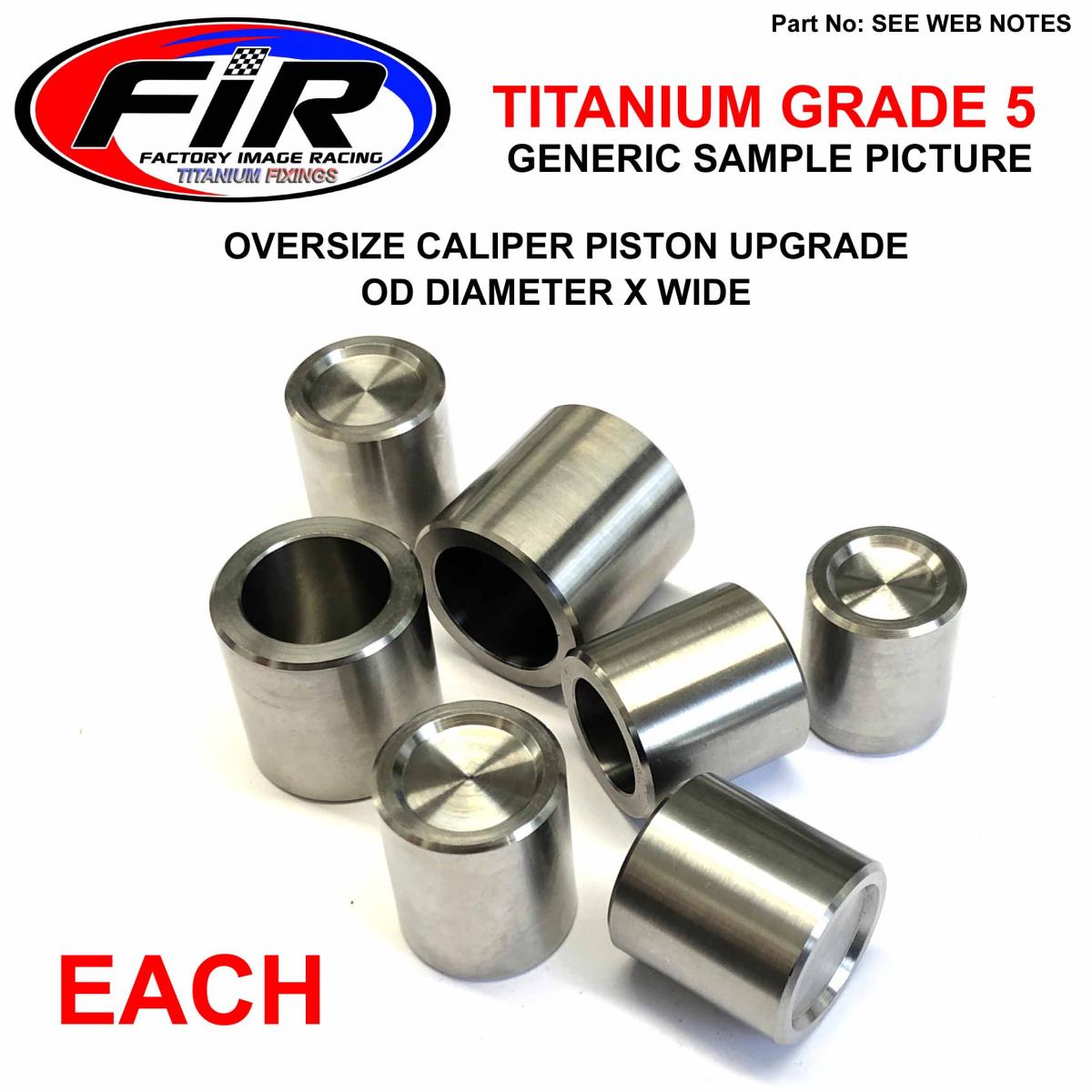TITANIUM CALIPER PISTON 32x32mm EACH, BREMBO KTM, 50313083000