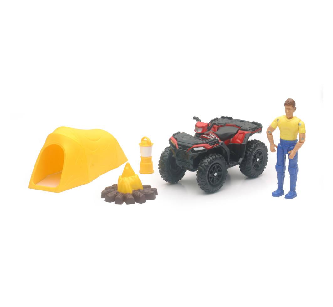 NEWRAY MODEL POLARIS SPORTSMAN XP1000 AND CAMPING SET