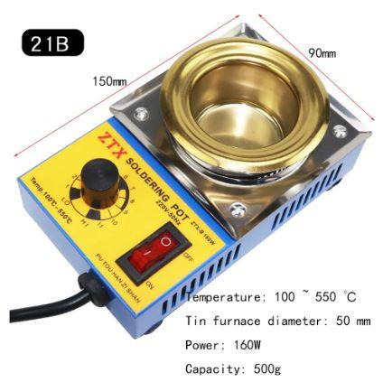 Solder Pot Tin Stove Furnace, Soldering Pot 220V 50Hz / 110 - 550 deg