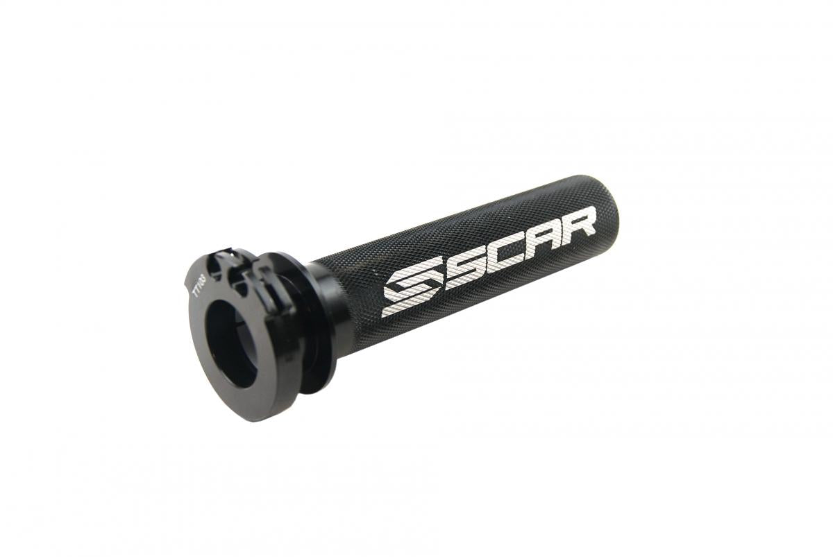 THROTTLE TUBE / BEARING YZF / WRF, SCAR RACING TT103 BLACK, ALLOY CNC BILLET