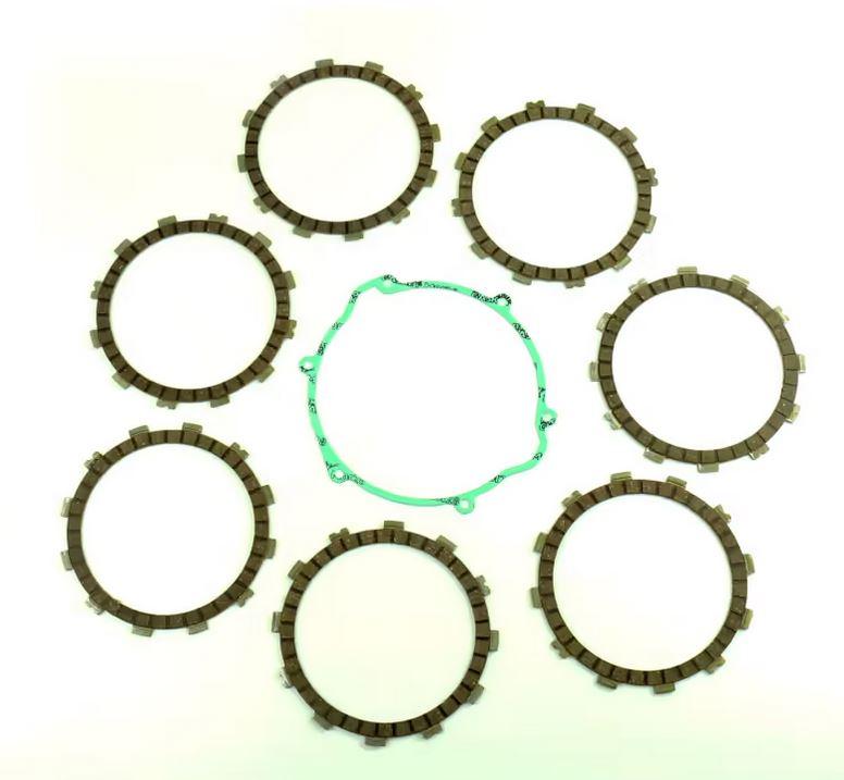 CLUTCH FRICTION PLATE SET HSQ TE400 01-04, ATHENA P40230007, WITH GASKET