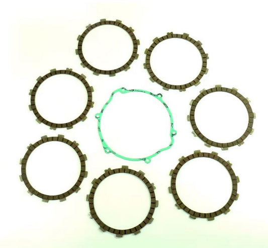 CLUTCH FRICTION PLATE SET HSQ TE400 01-04, ATHENA P40230007, WITH GASKET