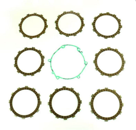 CLUTCH FRICTION PLATE SET KAWA KX250 90, ATHENA P40230064, WITH GASKET