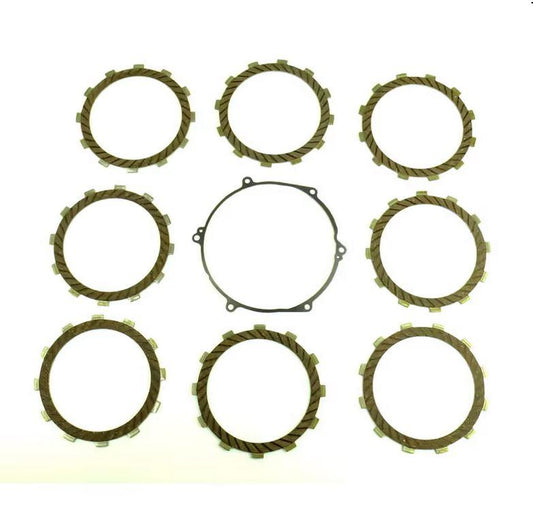 CLUTCH FRICTION PLATE SET KAWA KX250 94-04, ATHENA P40230070, WITH GASKET