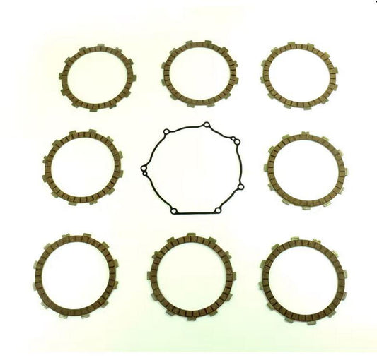 CLUTCH FRICTION PLATE SET KAWA KX450F 06-15, ATHENA P40230095, WITH GASKET