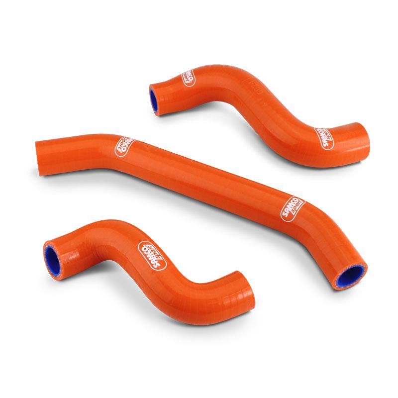 SAMCO HOSE KIT KTM 450 2024 OEM, 3 PIECE KIT, ORANGE, KTM-130 ORANGE
