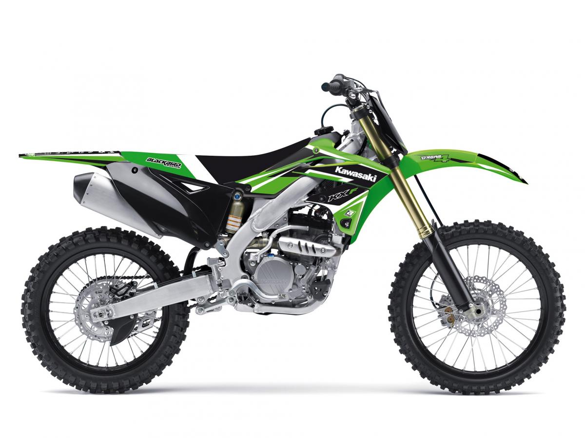 KAWASAKI KX-F250 2013-2016 DREAM 4 DECAL KIT, BLACKBIRD