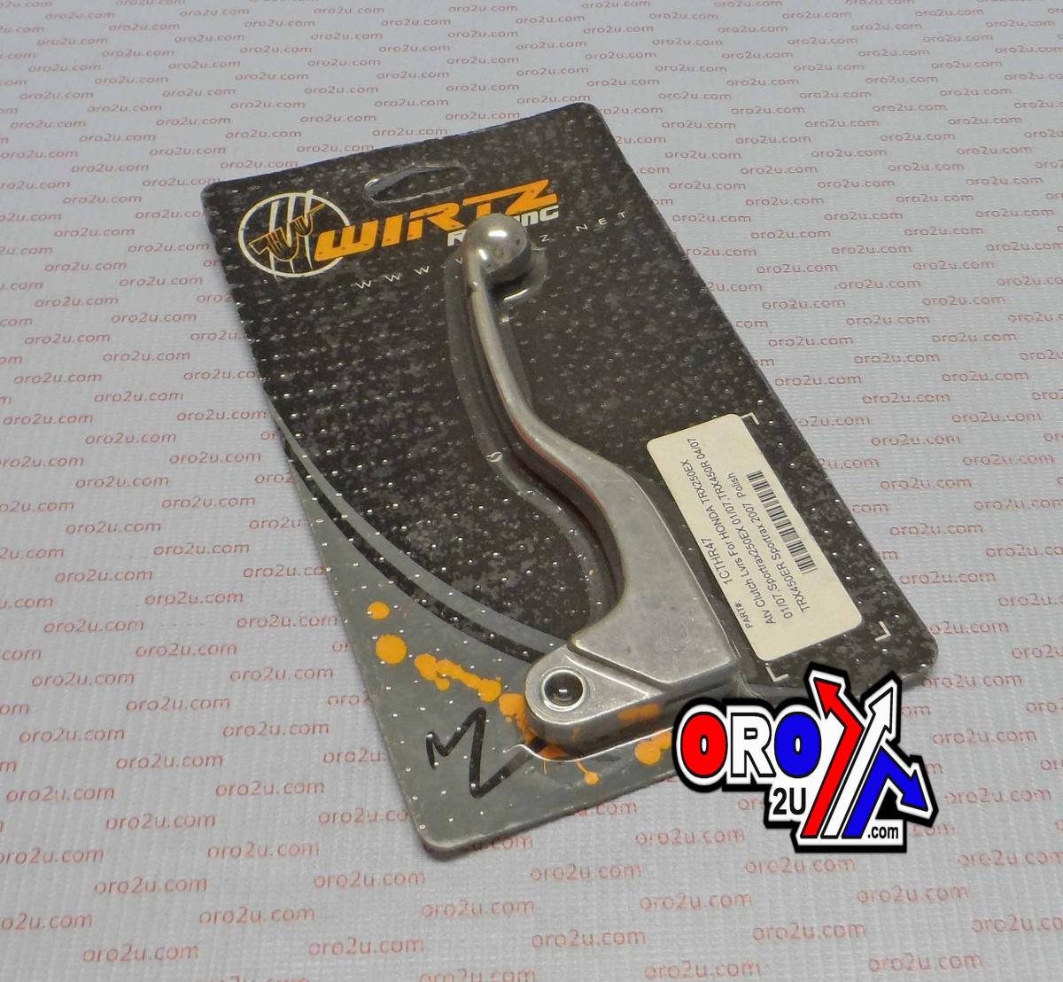 WIRTZ FORGED LEVER BLADE HONDA CR80/85 97-07, CRF150R 07-22, TRX250X