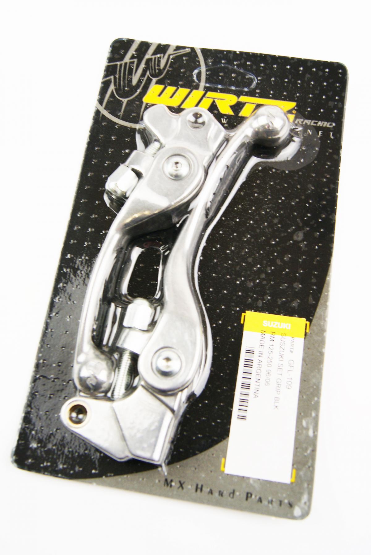 LEVER SET FLEX BLACK RM RMZ, WIRTZ GFL-109 Forged Blade RM125/250 96-08