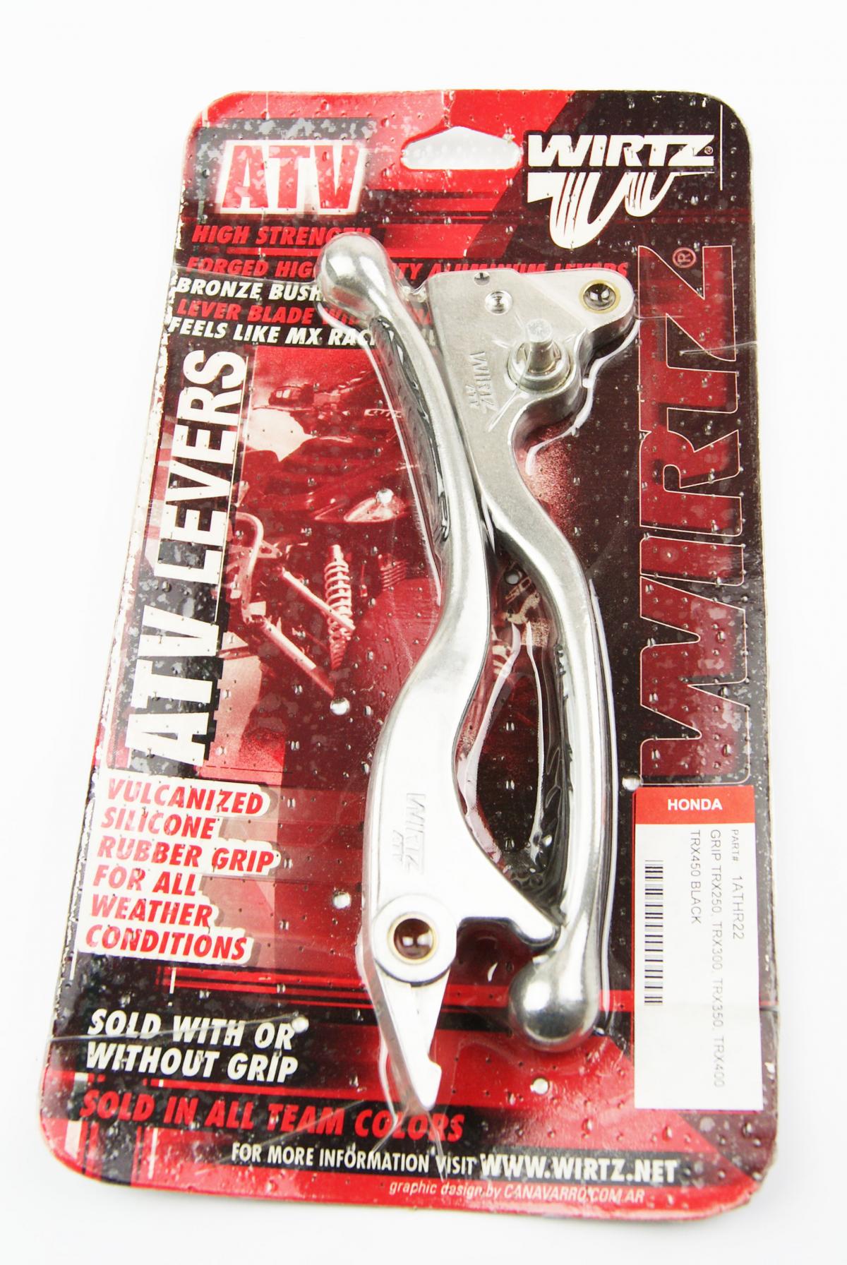 WIRTZ LEVER SET, GRIP BLK. TRX300/350/400/450