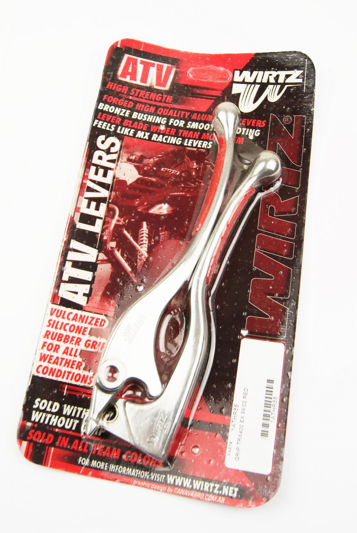 WIRTZ LEVER SET, GRIP RED TRX350FE/FM/TE/TM 00-06