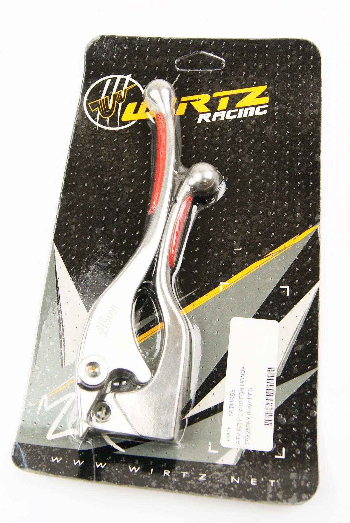 WIRTZ LEVER SET GRIP RED, TRX250EX 02-08