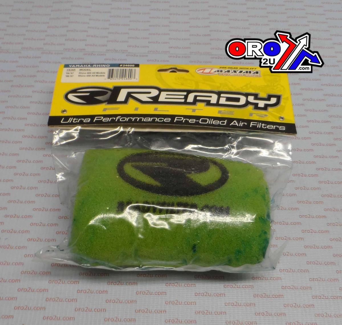 AIR FILTER YXR450/660 04-09, READY 2 RACE OILED