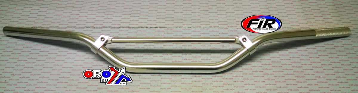 ALUMINIUM HANDLEBAR WITH BRACE SILVER