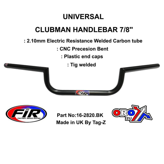 CLUBMAN 7/8'' HANDLEBAR MAT BK, CAFE RACER & CLUBMAN STYLE,  / RE: 5697028439551