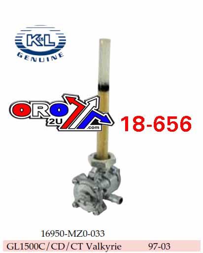 FUEL TAP GL1500C VALKYRIE 97-03, 16950-MZ0-033 K&L 18-4161