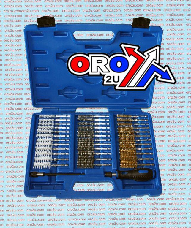 38 piece interchangeable cleaning brush kit.