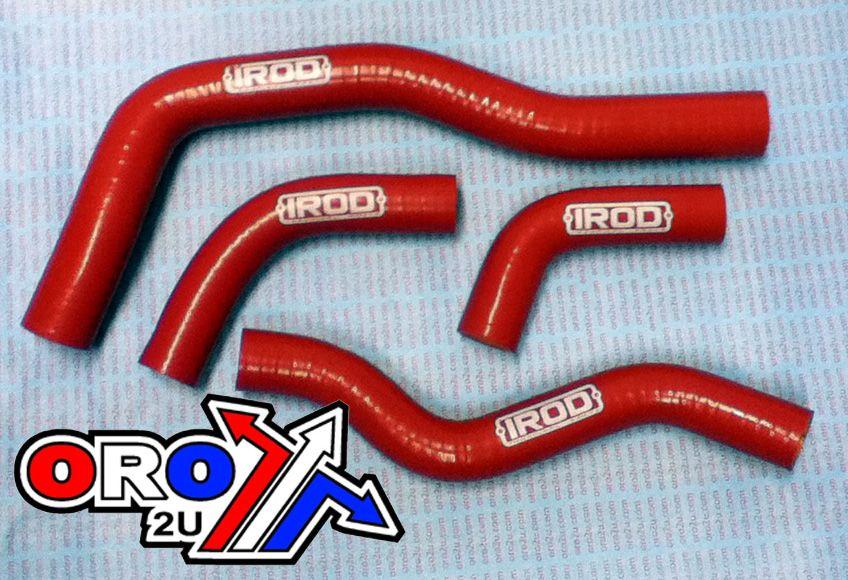 HOSE KIT/4 HONDA CRF450X 05-12, SILICONE RADIATOR RED, IROD 010011