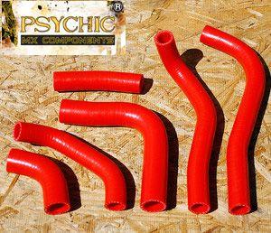 HOSE KIT/6 HONDA CRF450R 02-04, SILICONE RADIATOR, PSYCHIC MX-10025RD