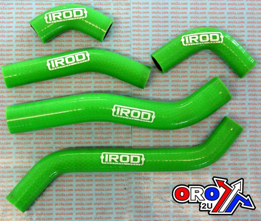HOSE KIT/5 KX450F 06-08 GREEN SILICONE RADIATOR COOLING