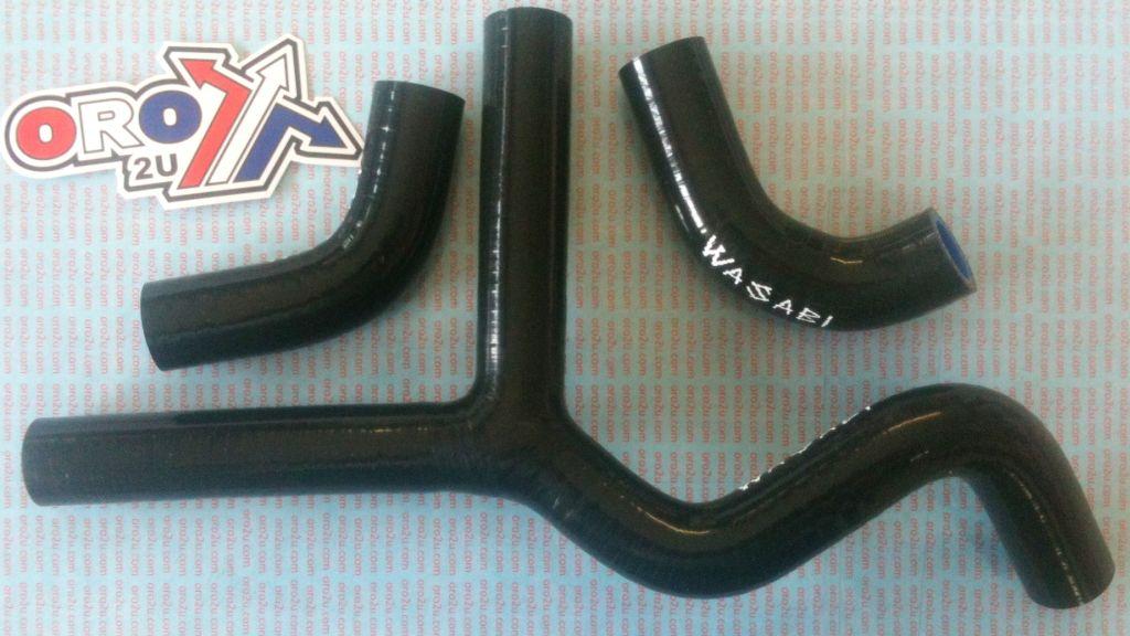HOSE KIT/3 400-560 KTM 4STROKE SILICONE RADIATOR BLACK