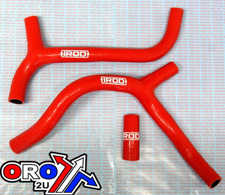 HOSE HONDA CRF450 09-12 RED KIT/3, SILICONE RADIATOR HOSE, IROD 010010