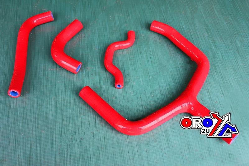 HOSE 09-14 KXF250 RED Y KIT/4 SILICONE RADIATOR COOLING