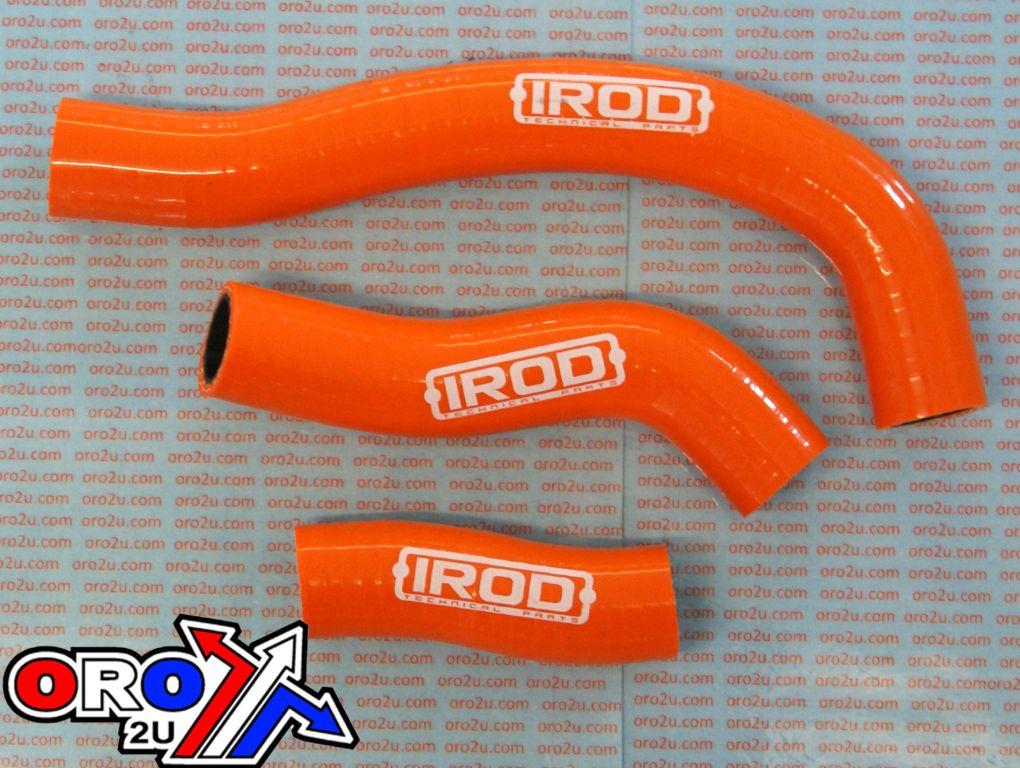 HOSE KIT/3 KTM SX-F450 07-10, SILICONE RADIATOR ORANGE, IROD 010043