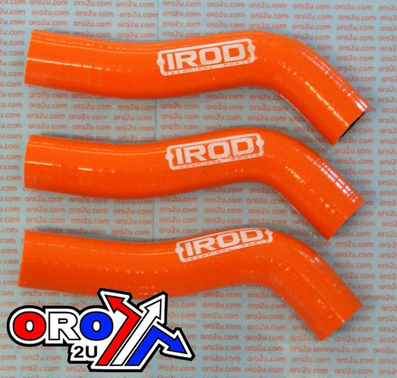 HOSE KIT/3 KTM SX-F250 07-12, SILICONE RADIATOR ORANGE, IROD 010040