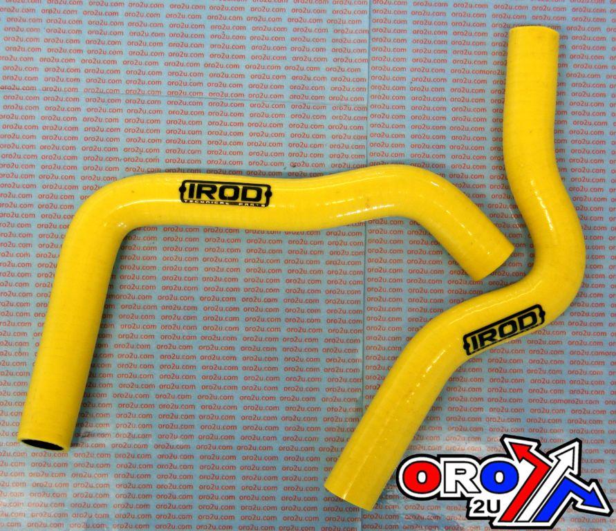 HOSE KIT/2 SUZUKI RM85 02-12 YELLOW, SILICONE RADIATOR, IROD 010025