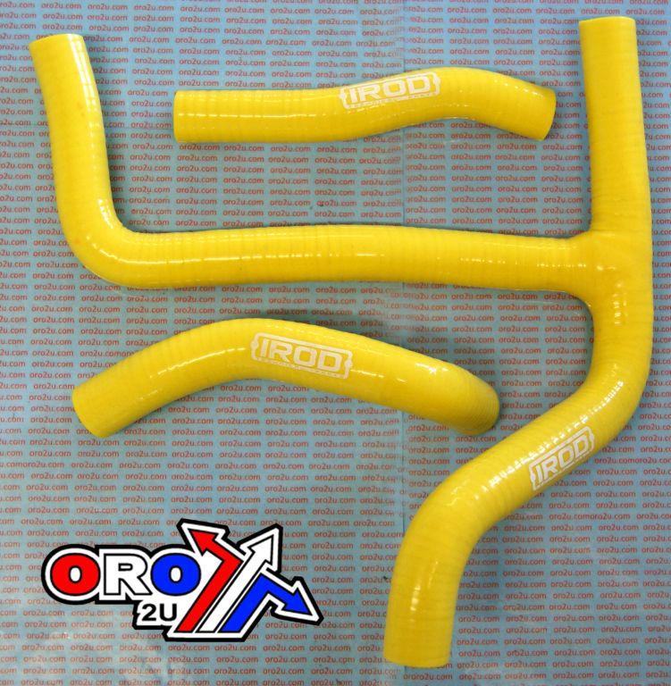 HOSE KIT/3 SUZUKI RMZ250 11-12 YELLOW, SILICONE RADIATOR, IROD 010030