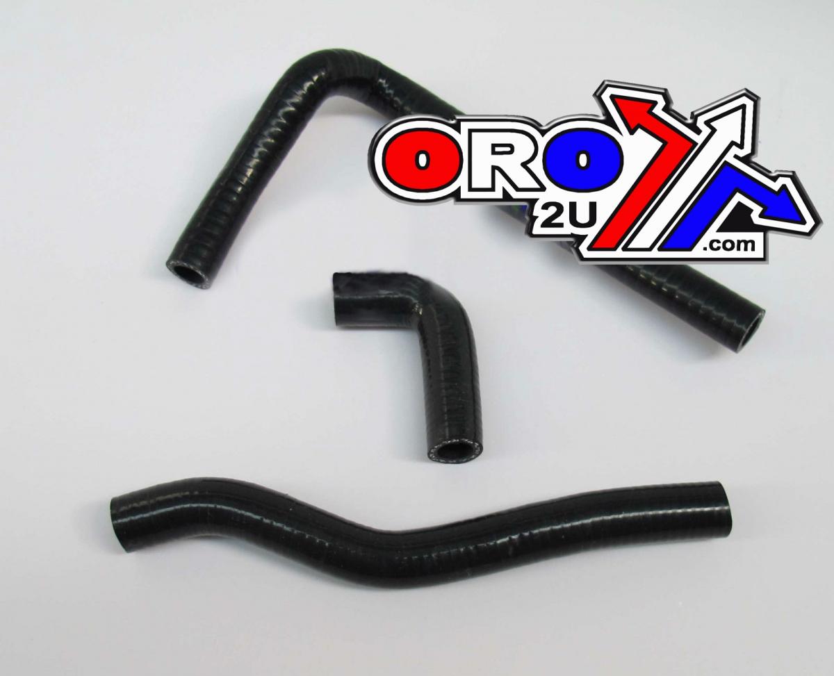 SILICONE RADIATOR HOSE BLACK KIT/2 KAW KX65 00-14, SUZ RM65 03-05