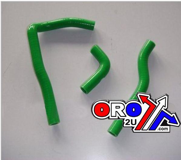 SILICONE RADIATOR HOSE GREEN KIT/2 KAW KX65 00-14, SUZ RM65 03-05