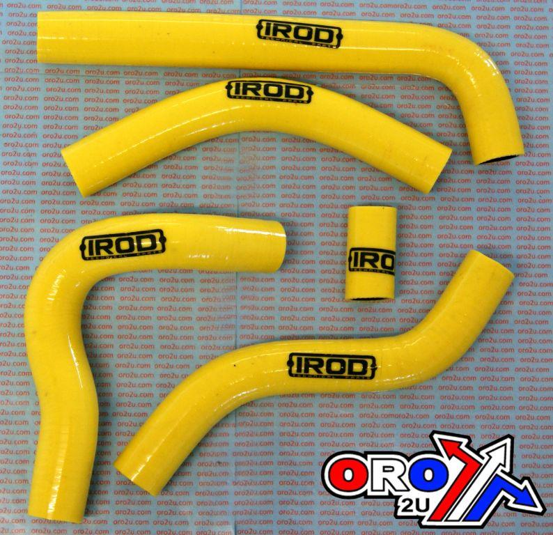 HOSE KIT/5 SUZUKI RMZ450 06 YELLOW, SILICONE RADIATOR, IROD 010032