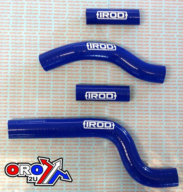 HOSE KIT/4 YAMAHA YZ250 02-20 BLUE, SILICONE RADIATOR, IROD 010047