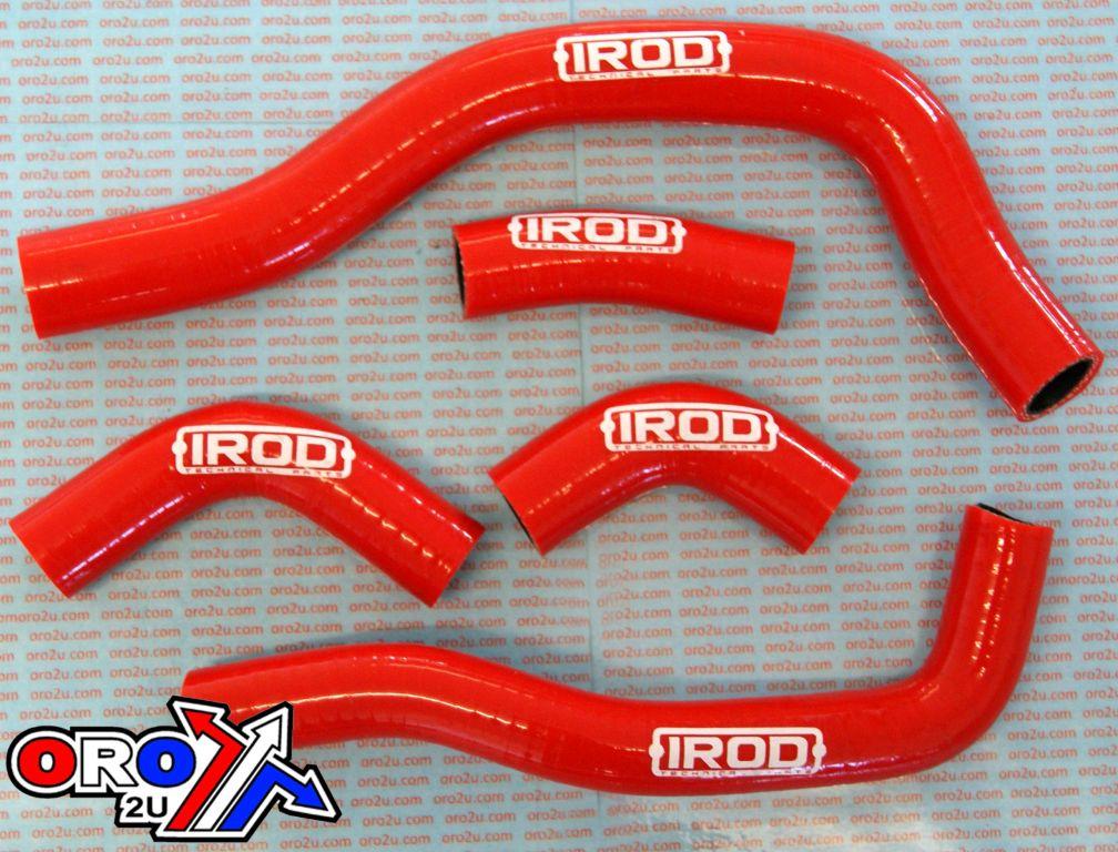 HOSE KIT/5 HONDA CRF450R 05, SILICONE RADIATOR RED, IROD 010008