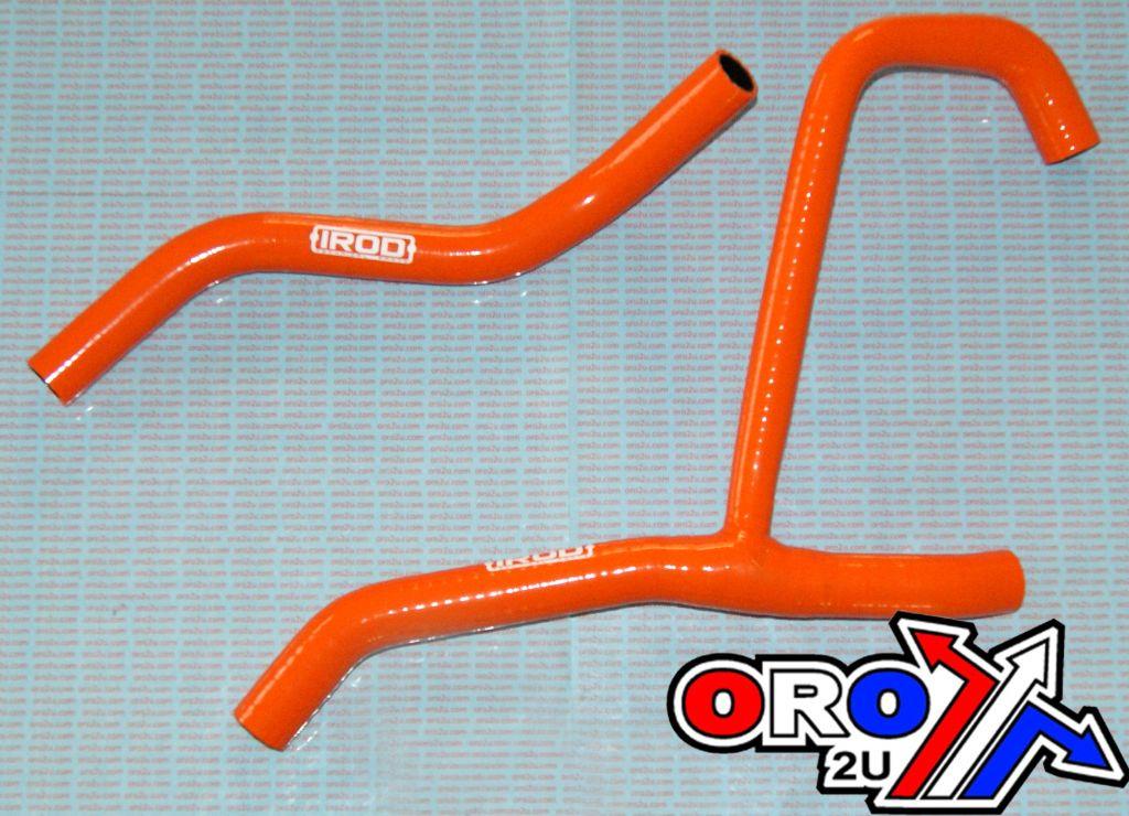 HOSE KIT KTM XC450/520 08-11, SILICONE RADIATOR ORANGE, IROD 010508