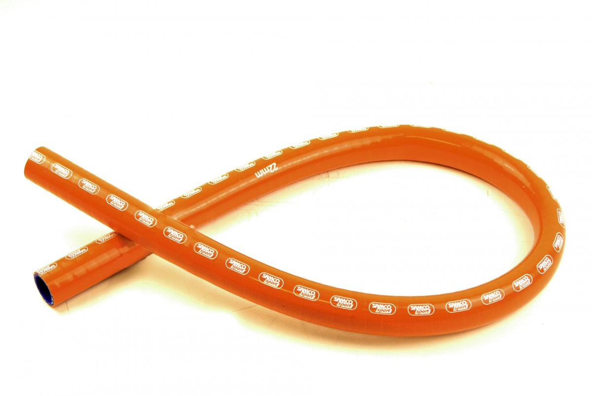 SILICONE HOSE 22MM 1 METER, ORANGE, UNIVERSAL AIR, WATER, INTAKE