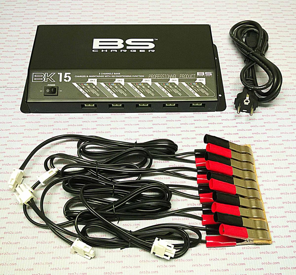 BATTERY CHARGER 12V 5 x 1.5A, 5 BANK CHARGER, 700534, BS-BK15, *** EU SOCKET ***