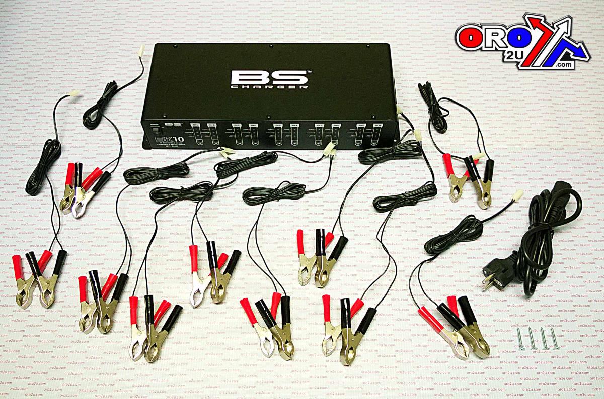 BATTERY CHARGER 12V 10 x 1.5A, 10 BANK CHARGER, 700518, 10 x 1.5A,BS-BK10