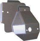 REAR SKID PLATE, HONDA TRX350 RANCHER 2X4/4X4 00-07