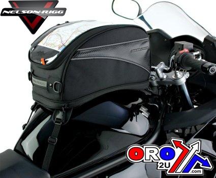 TANK BAG TOURING W/STRAPS, NELSON-RIGG, Holds 17.21 Liters/27.04 Liters expanded