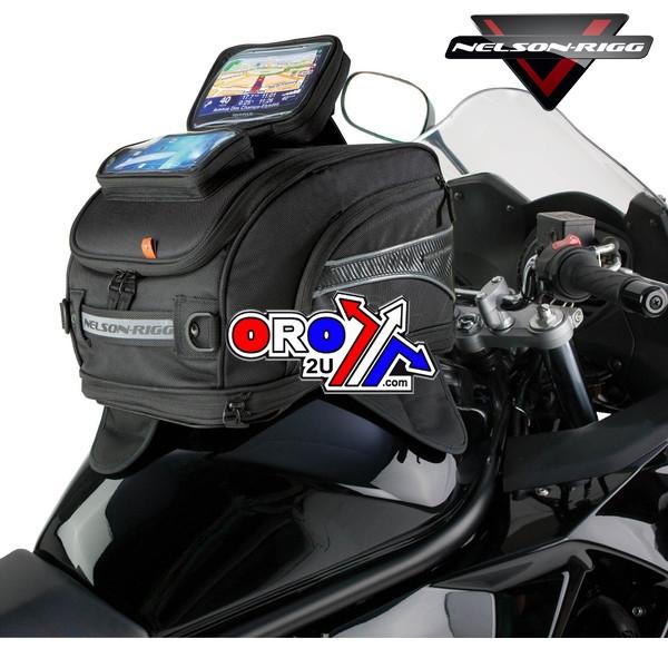 TANK BAG GPS MAGNETIC, NELSON-RIGG, Holds 21.02 Liters 26.86 Liters expanded