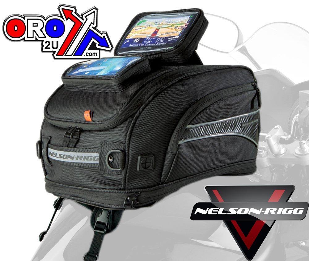 TANK BAG GPS W/STRAPS, NELSON-RIGG, Holds 21.02 Liters 26.86 Liters expanded