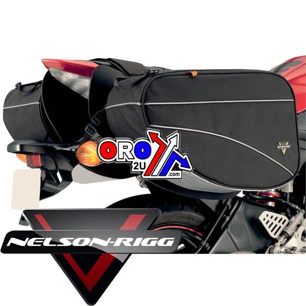 SADDLEBAGS SPORT TOURING, NELSON-RIGG, L6.5xH13xD7.5in, Holds 10.79L per side