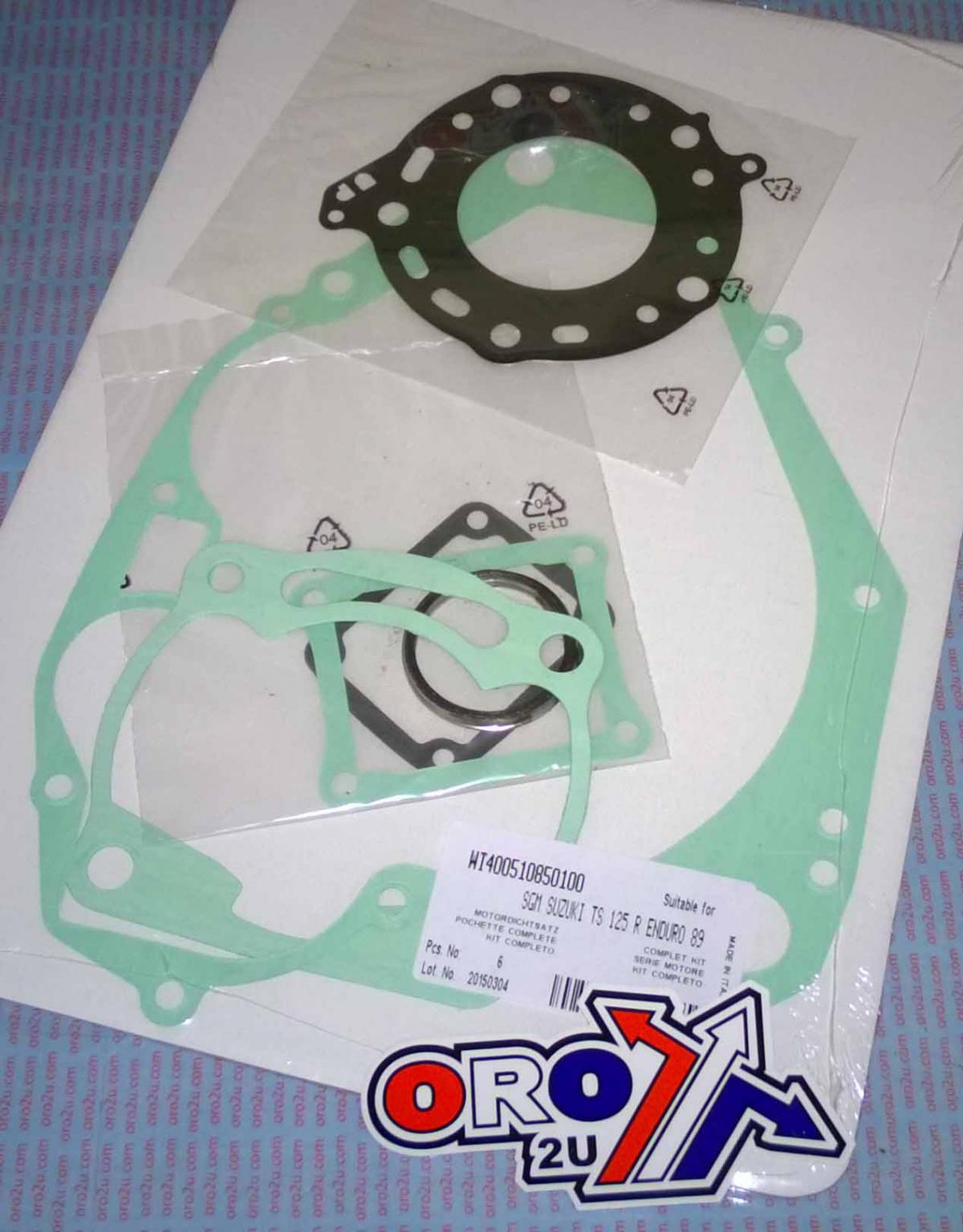 GASKET FULL SET SUZUKI TS125ER 89-93, ATHENA WRP P400510850100