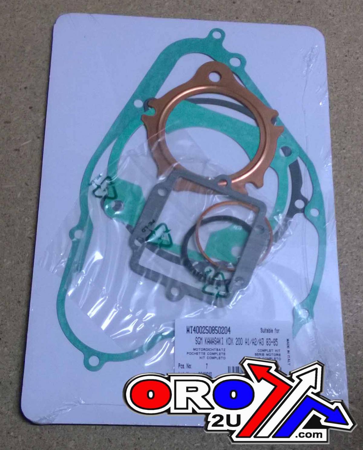 GASKET FULL SET KAWASAKI KDX200 83-85, ATHENA P400250850204