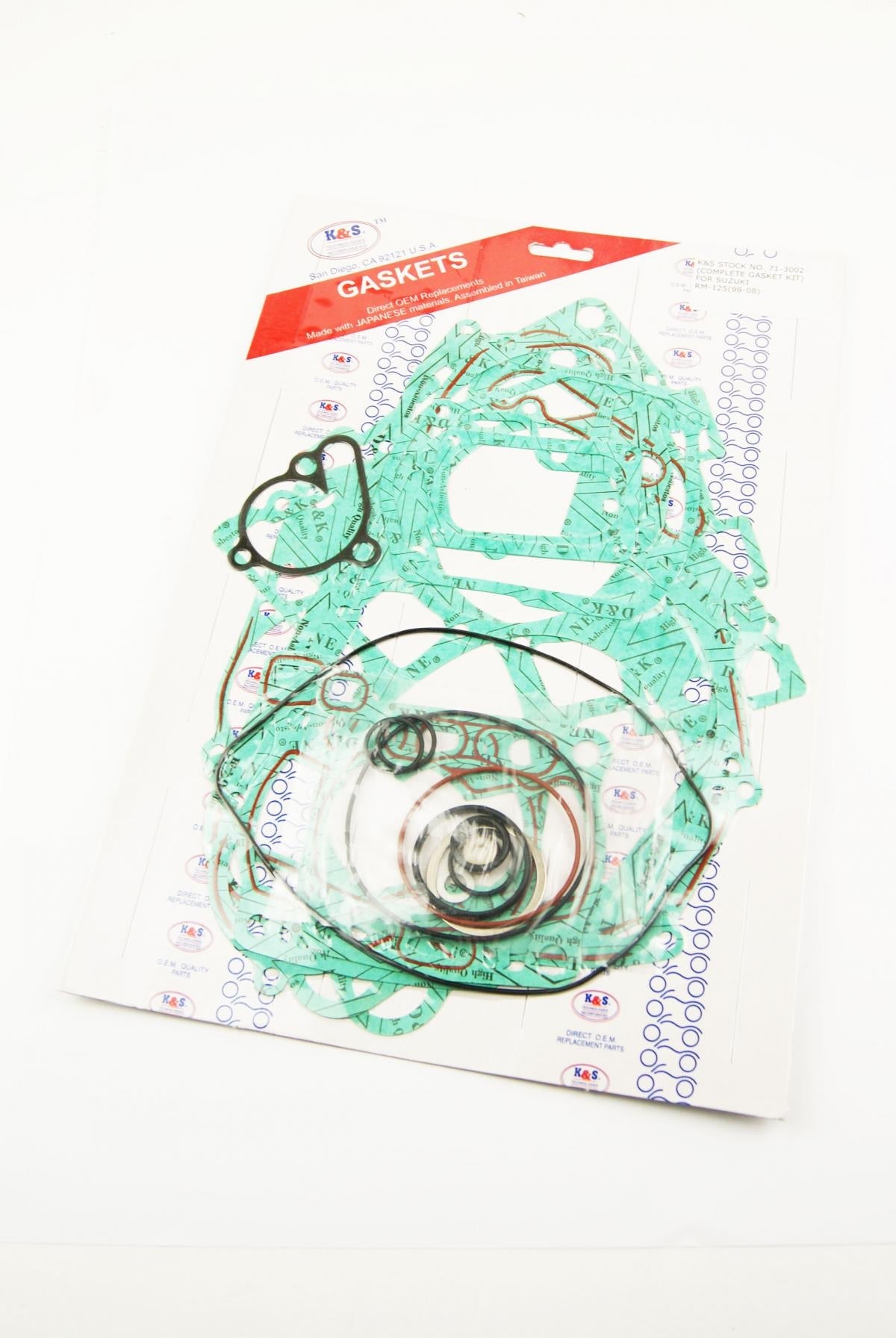 GASKET FULL SET SUZUKI RM125 92-08, K&S 71-3002